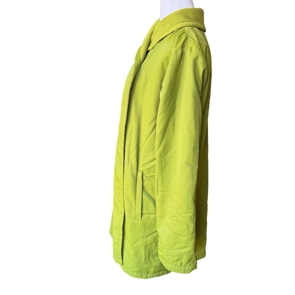 Eileen Fisher Chartreuse Green Lightweight One Button Jacket Size XS - Picture 3 of 13